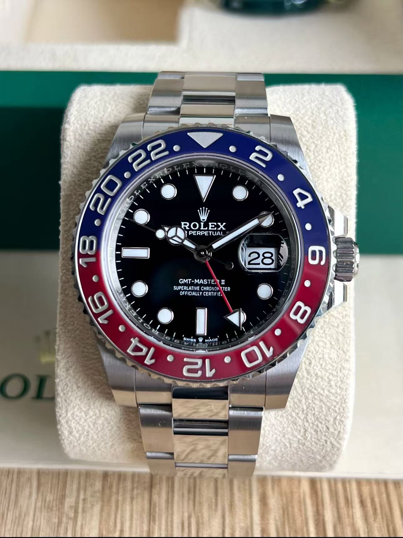 Rolex GMT Master II Pepsi Super Clone Front